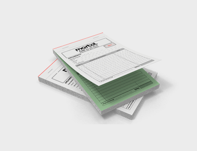 Bloco/Talão Numerado Autocopiativo com 2 vias 15x21cm - 1x0 - 5 unid